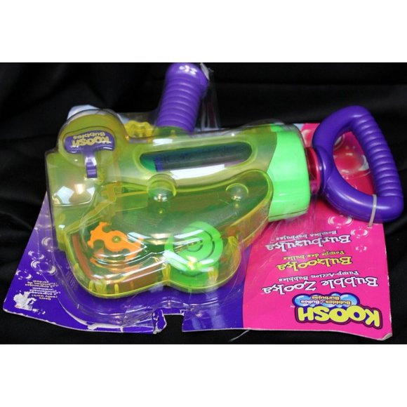 Vtg 90s Koosh Bubble Toy Gun Bazooka Pump Action Gears Solution Kids - Picture 3 of 7
